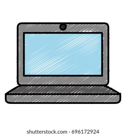 laptop computer isolated icon
