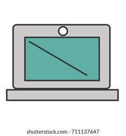 laptop computer isolated icon