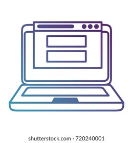 laptop computer isolated icon