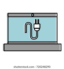 laptop computer isolated icon