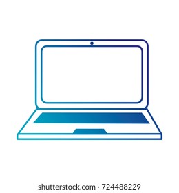 laptop computer isolated icon