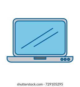 laptop computer isolated icon