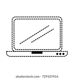 laptop computer isolated icon