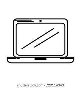 laptop computer isolated icon