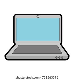laptop computer isolated icon