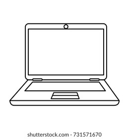 laptop computer isolated icon