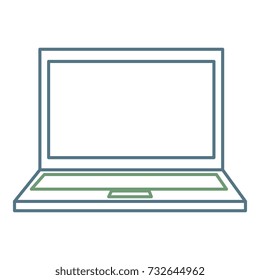 laptop computer isolated icon