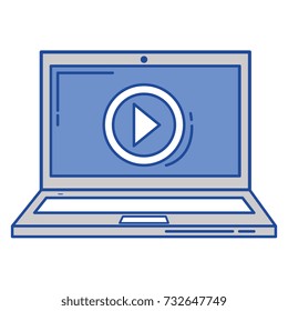 laptop computer isolated icon