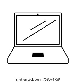 laptop computer isolated icon