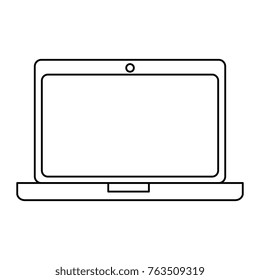 laptop computer isolated icon