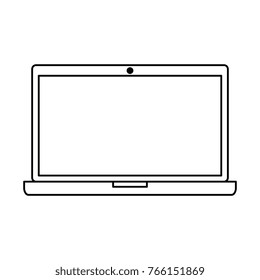 laptop computer isolated icon