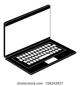 laptop computer isolated icon