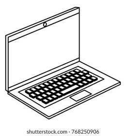 laptop computer isolated icon