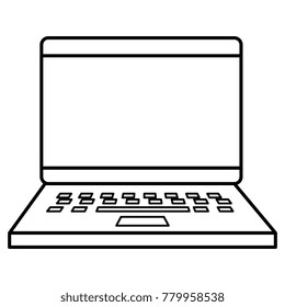 laptop computer isolated icon