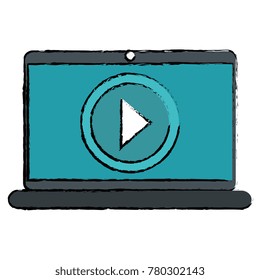 laptop computer isolated icon