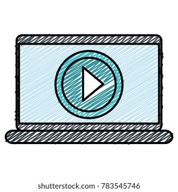 laptop computer isolated icon