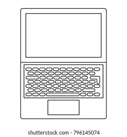 laptop computer isolated icon