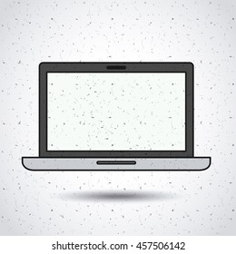 laptop computer isolated icon design, vector illustration  graphic