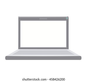 laptop computer isolated icon design, vector illustration  graphic