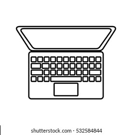 laptop computer isolated icon vector illustration design