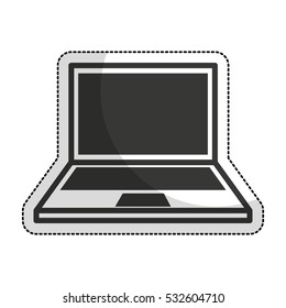 laptop computer isolated icon vector illustration design
