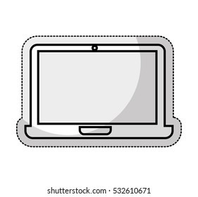 laptop computer isolated icon vector illustration design