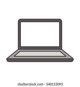 laptop computer isolated icon vector illustration design