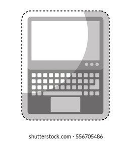 laptop computer isolated icon vector illustration design