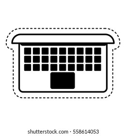 laptop computer isolated icon vector illustration design