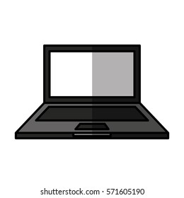 laptop computer isolated icon vector illustration design