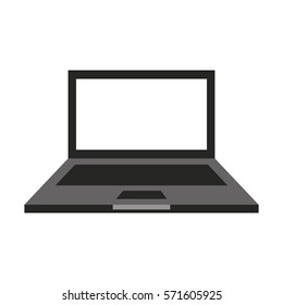 laptop computer isolated icon vector illustration design