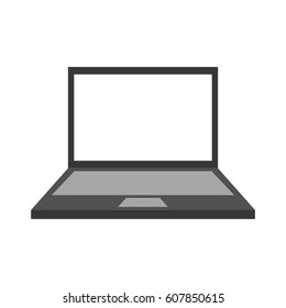 laptop computer isolated icon vector illustration design