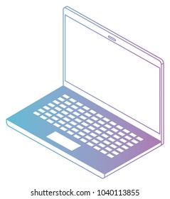 laptop computer isometric icon