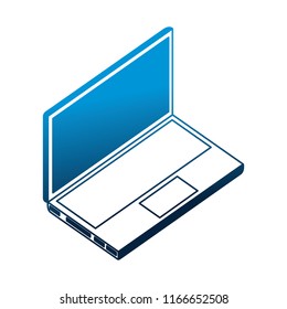 laptop computer isometric icon