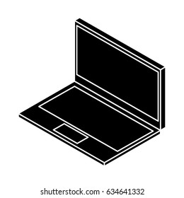 laptop computer isometric icon
