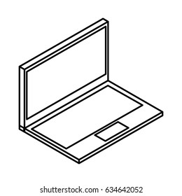 laptop computer isometric icon