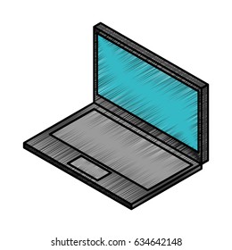 laptop computer isometric icon