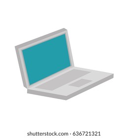 laptop computer isometric icon