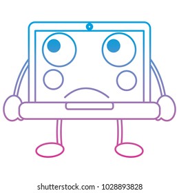 laptop computer kawaii character device