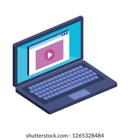 laptop computer with media player