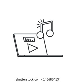 laptop computer with media player technology