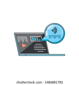 laptop computer with media player and wifi connection