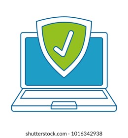 laptop computer with medical shield