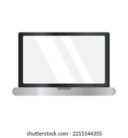 laptop computer mockup on white background