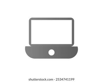 Laptop computer or notebook computer flat icon for apps and websites,DEVICES - thin line vector icon set. Pixel perfect. Editable stroke. The set contains icons: Desktop PC, Laptop, Digital Tablet, Sm