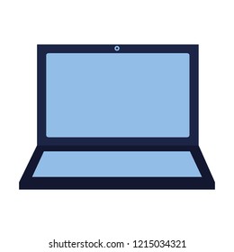 laptop computer on white background