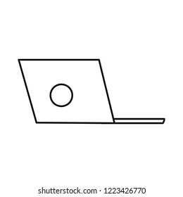 laptop computer on white background