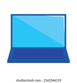 laptop computer on white background