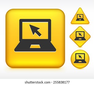 Laptop Computer on Yellow Buttons