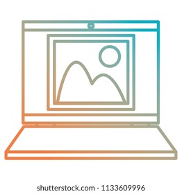 laptop computer with picture file